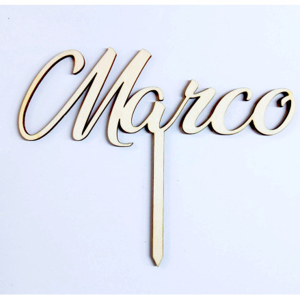 Cake Topper in Legno personalizzato