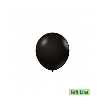 Palloncini Soft Line Pastello 5" - 13cm Nero 128 100pz Rocca Fun Factory