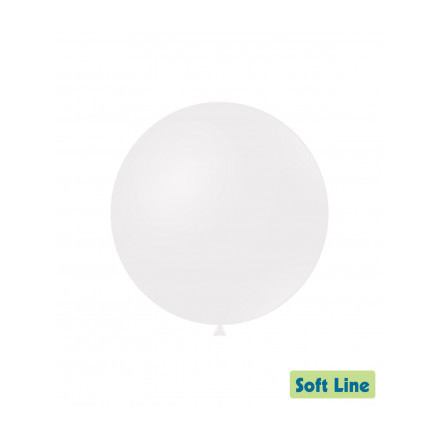 Palloncini Soft Line Pastello 18" - 46cm Bianco 125 20pz Rocca Fun Factory