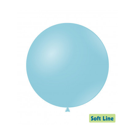 Palloncini Soft Line Pastello 36"-91cm Celeste Baby 127 5pz Rocca Fun Factory