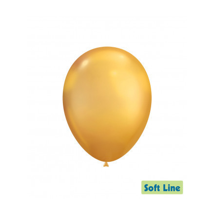 Palloncini Soft Line Chrome 12" - 30cm Oro 116 50pz Rocca Fun Factory