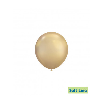 Palloncini Soft Line Chrome 5" - 13cm Oro Chiaro 124 100pz Rocca Fun Factory