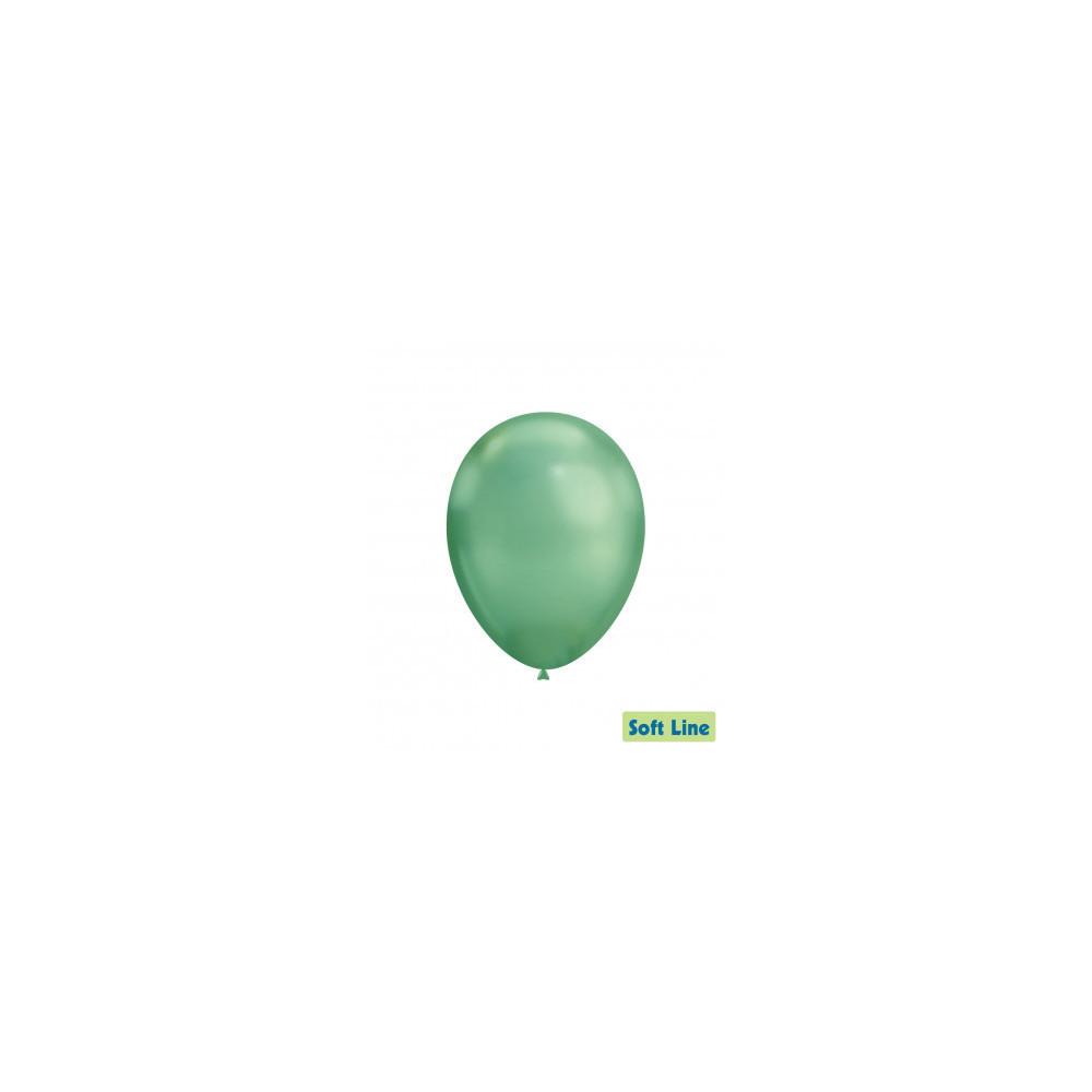 Palloncini Soft Line Chrome 12" - 30cm Verde 121 50pz Rocca Fun Factory