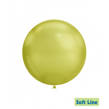 Palloncini Soft Line Chrome 18" - 46cm Verde Lime 122 20pz Rocca Fun Factory