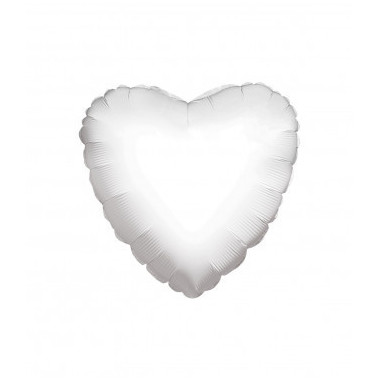 Pallone Mylar Cuore Bianco 18 pollici 1pezzo personalizzabili Kaleidoscope