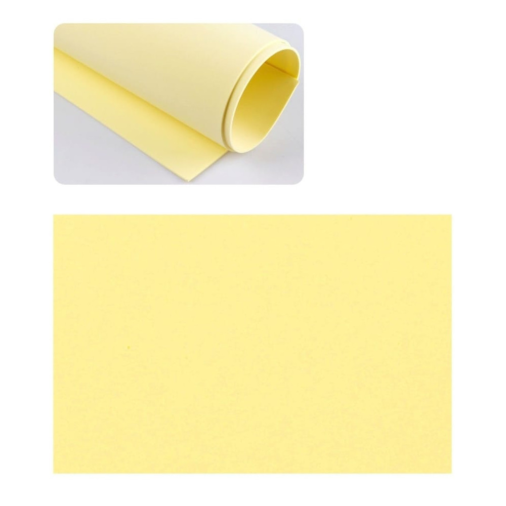 Foglio di Gomma Eva NON adesiva 40 x 60 da 2 mm colore Giallo Pallido Foglio di Gomma Eva NON adesiva 40 x 60 da 2 mm colore Giallo Pallido