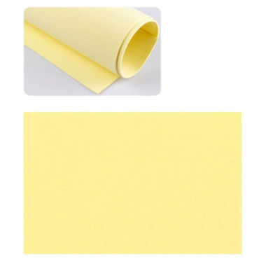 Foglio di Gomma Eva NON adesiva 40 x 60 da 2 mm colore Giallo Pallido