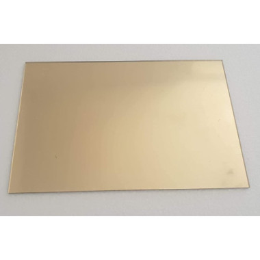 Lastra Metacrilato oro Specchio PMMA 30x40 cm 2 mm Plexiglass laser
