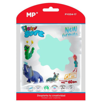 Fommy modellabile plastilina asciugatura aria colore verde pallido 60 grammi