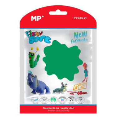 Fommy modellabile plastilina asciugatura aria colore verde 60 grammi Mp