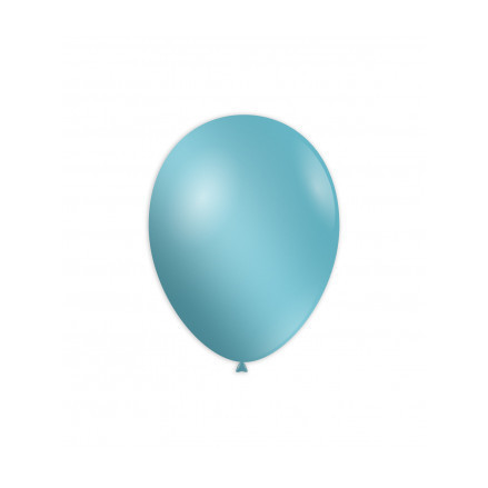 Palloncini metallizzati 10 " -  26 cm Celeste 80 Rocca Fun Factory