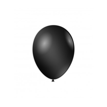 Palloncini metallizzati 10 " -  26 cm nero 79  Rocca Fun Factory