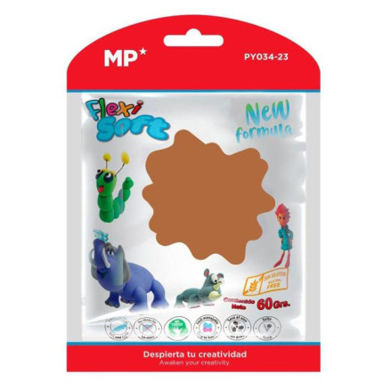 Fommy modellabile plastilina asciugatura aria colore marrone 60 grammi CARIOCA