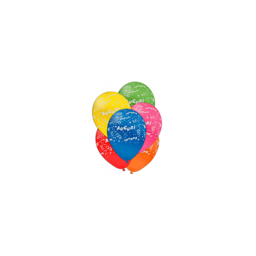 Palloncini 11"/12" ass. st. bianca globo Auguri rocca fun factory 1 pezzo Palloncini 11"/12" ass. st. bianca globo Auguri rocca fun factory 1 pezzo