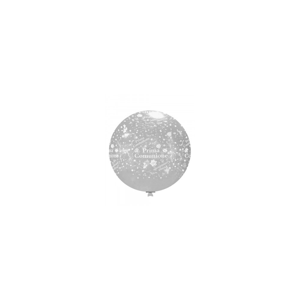 Palloncinio Trasparente 57 - 33" bianca globo Prima comunione rocca fun factory 1 pezzo Palloncinio Trasparente 57 - 33" bianca globo Prima comunione rocca fun factory 1 pezzo