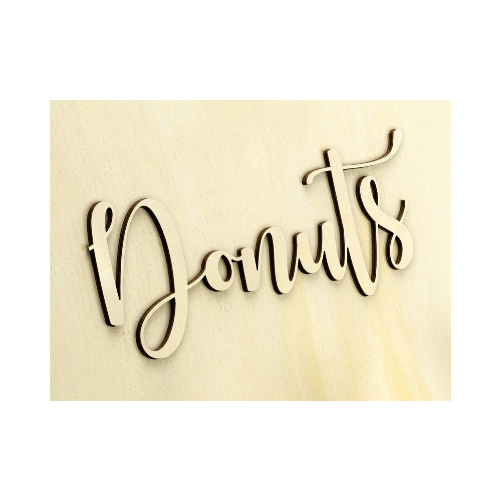 Stand per Ciambelle Donuts in Legno Naturale 45x55cm