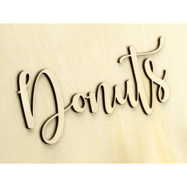 Stand per Ciambelle Donuts in Legno Naturale 45x55cm