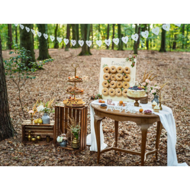 Stand per Ciambelle Donuts in Legno Naturale 45x55cm
