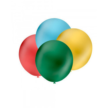 Palloncini metallizzati 5" - 13 cm Assortiti lattice rocca fun factory