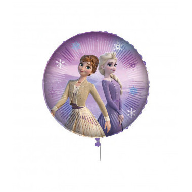 Mylar Frozen II Elsa e Anna Pesetto Nastrino Tondo 18" 1 pezzo rocca fun factory