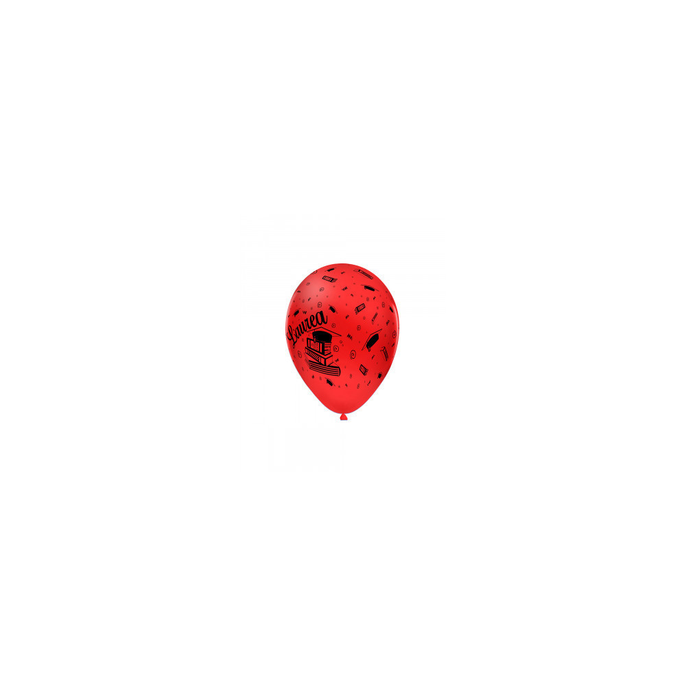 Palloncini 11"/12" rosso 28 st. nera globo Laurea rocca fun factory Palloncini 11"/12" rosso 28 st. nera globo Laurea rocca fun factory