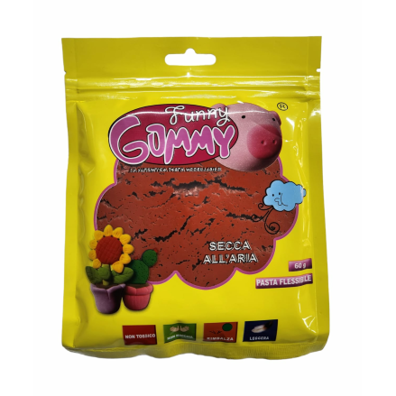 Fommy modellabile plastilina asciugatura aria colore MARRONE 60 grammi