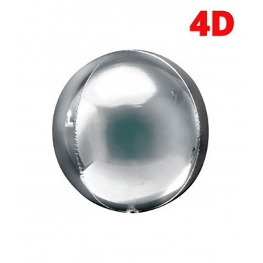 Mylar Sfera Argento Linea Rocca 22" rocca fun factory 4 d