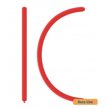 Palloncini Deco Line Pastello Modellabili 160 Rosso Scarlatto 201 100pz