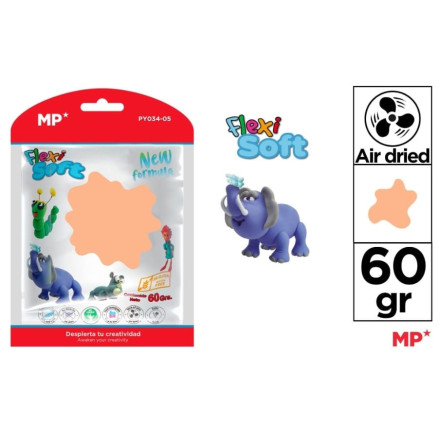 Fommy modellabile arancione Fluo plastilina asciugatura aria 60 grammi