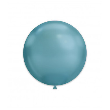 Palloncini Cromati 15" - 38 cm Blu 92 25pz shiny rocca fun factory - Gemar