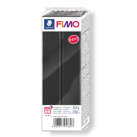 Fimo Nero Soft 454 gr Black numero 9