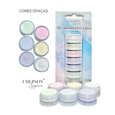 Pigmenti Emerson Nogueira Kit Algodao Doce Opaca in polvere per fommy