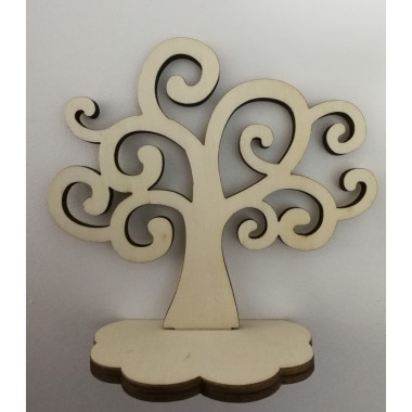 VENDITA ONLINE ALBERO DELLA VITA IN LEGNO CON BASE DA 11 CM RESISTENTE