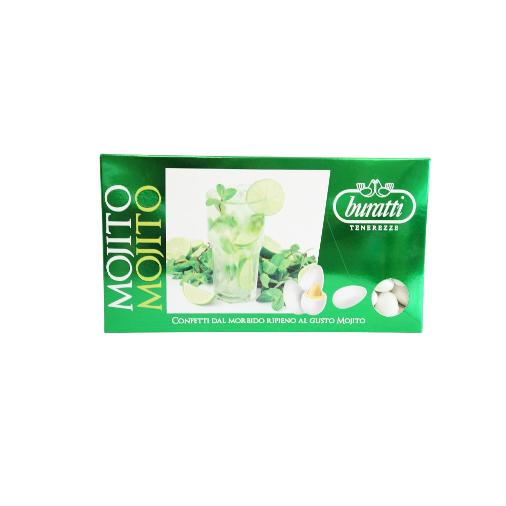 Confetti ciocomandorla gusto Mojito buratti confezione da 1 kg Maxtris Confetti ciocomandorla gusto Mojito buratti confezione da 1 kg Maxtris