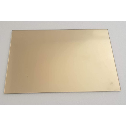 Lastra Metacrilato oro Specchio PMMA 30x40 cm 2 mm Plexiglass laser