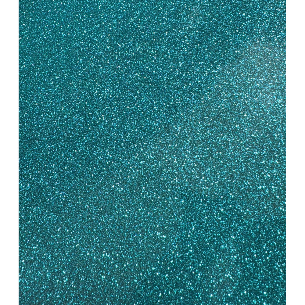 Fogli di fommy Gomma Eva Glitterata 60x40 NON adesiva  colore Turchese spessore 2 mm