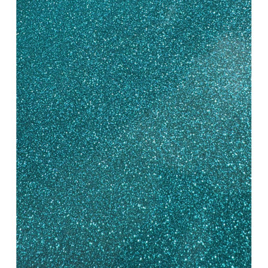 Fogli di fommy Gomma Eva Glitterata 60x40 NON adesiva  colore Turchese spessore 2 mm