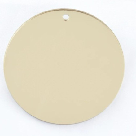 Cerchio in plexiglass con foro 8 cm vari colori palla di natale