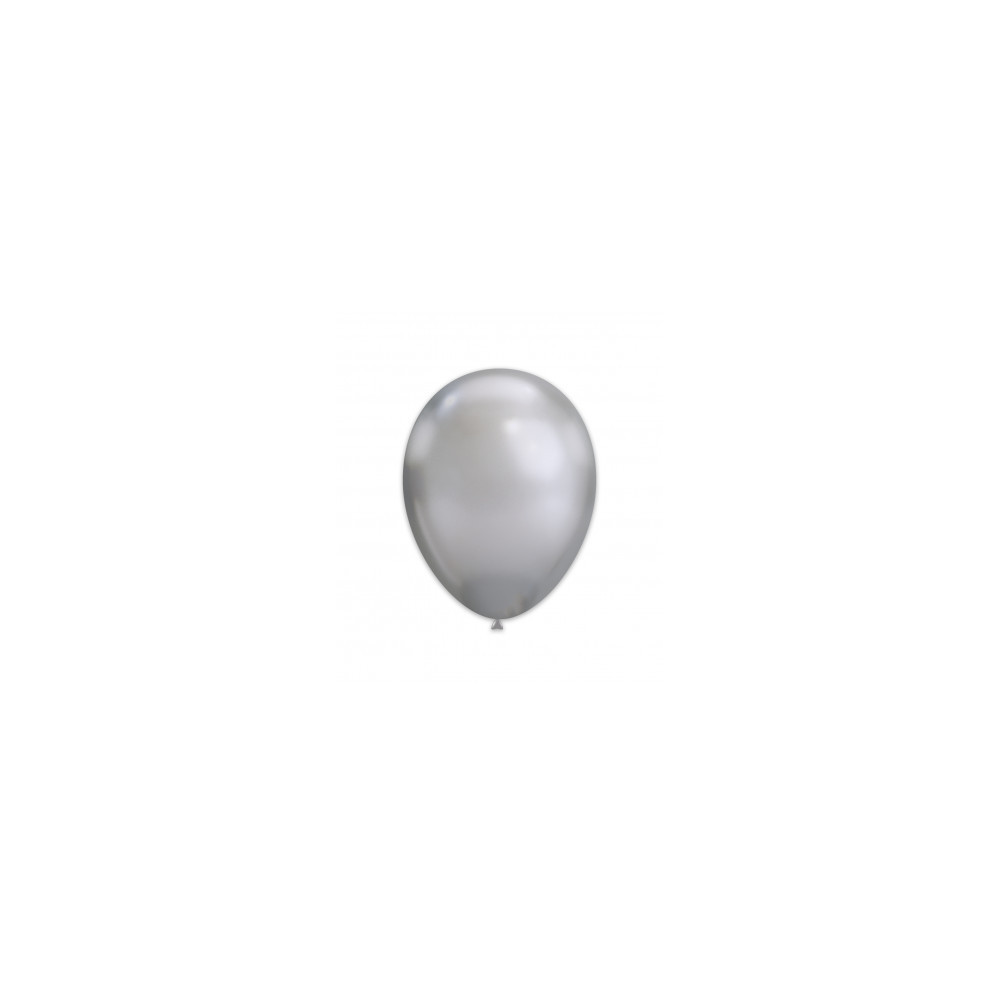 Palloncini Cromati 19" - 48 cm Argento 89 25pz