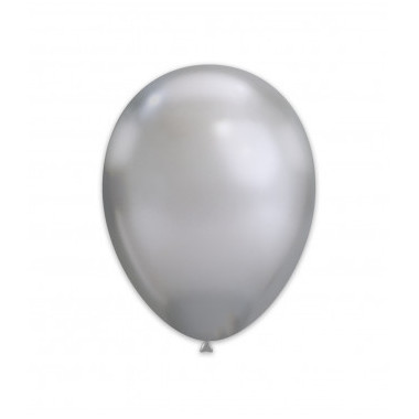 Palloncini Cromati 19" - 48 cm Argento 89 25pz