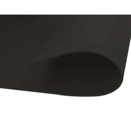 Gomma eva - Crepla da 1 mm foglio da 60x40 cm Nero Fommy Seta