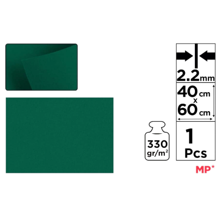 Feltro 2 mm 60x40 Verde Foresta