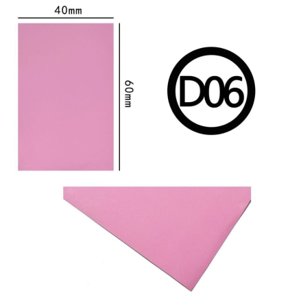 Foglio di Gomma Eva NON adesiva 40 x 60 da 2 mm colore Rosa Pastello