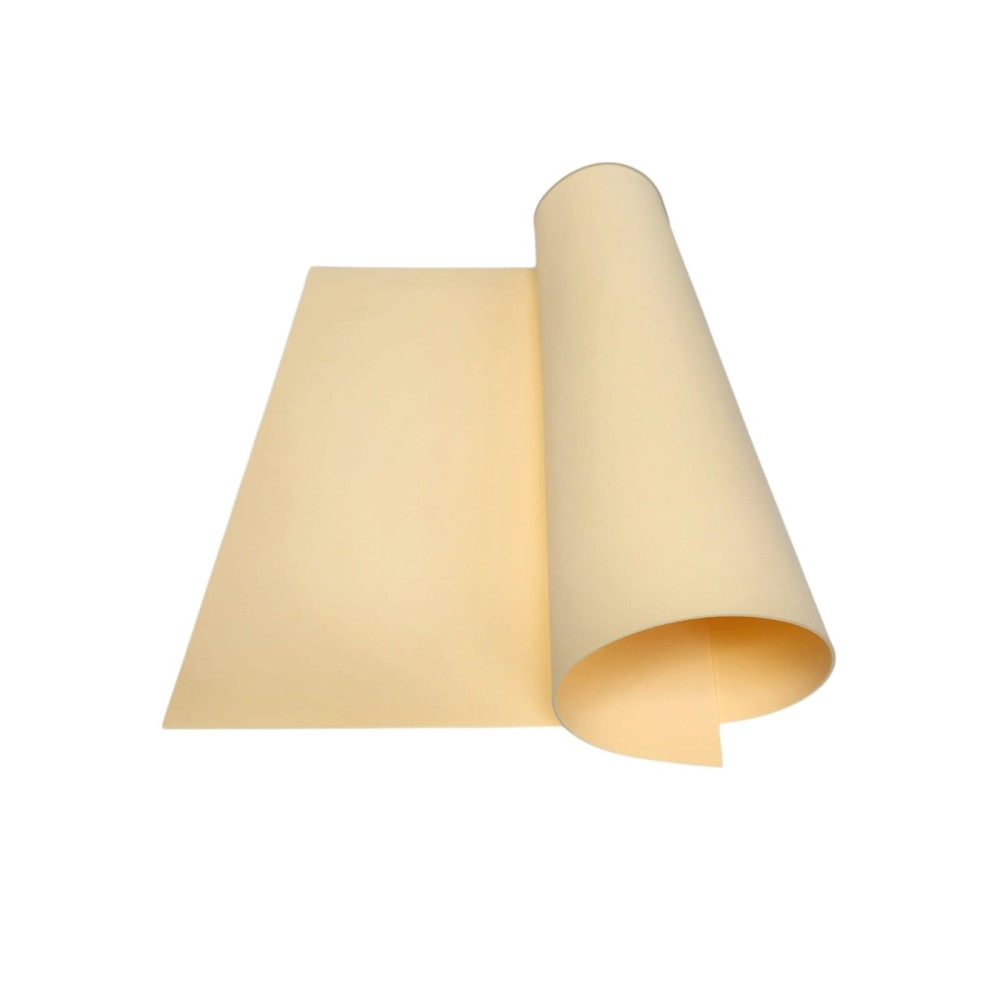 Foglio di Gomma Eva NON adesiva 40 x 60 da 2 mm colore Giallo Crema Chiaro