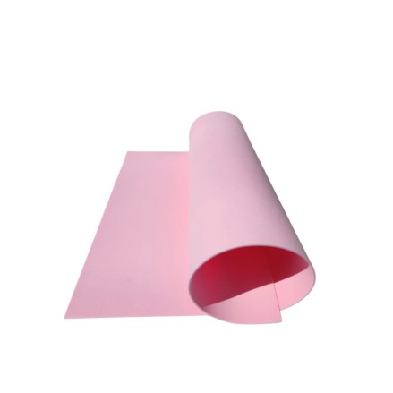 Fogli di Gomma Eva NON adesiva 40 x 60 da 2 mm colore Rosa Baby Chiaro moosgummi