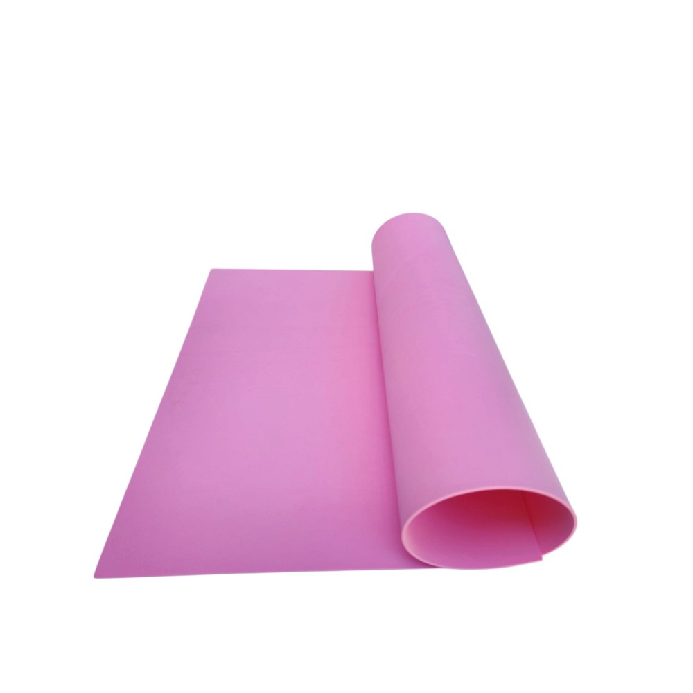 Fogli di Gomma Eva NON adesiva 40 x 60 da 2 mm colore Rosa Intenso moosgummi
