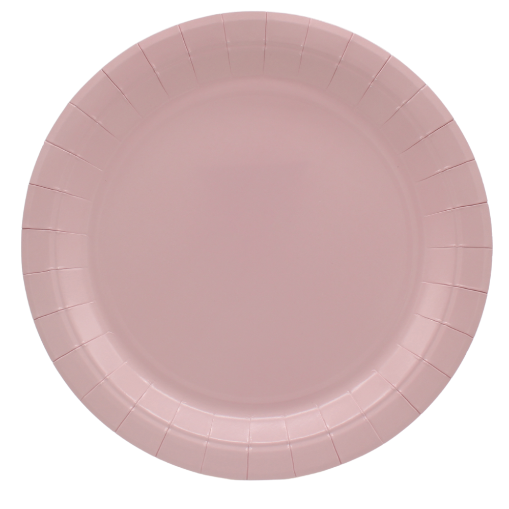 Piatto in carta 24 cm pz 15 Rosato Piatto in carta 24 cm pz 15 Rosato
