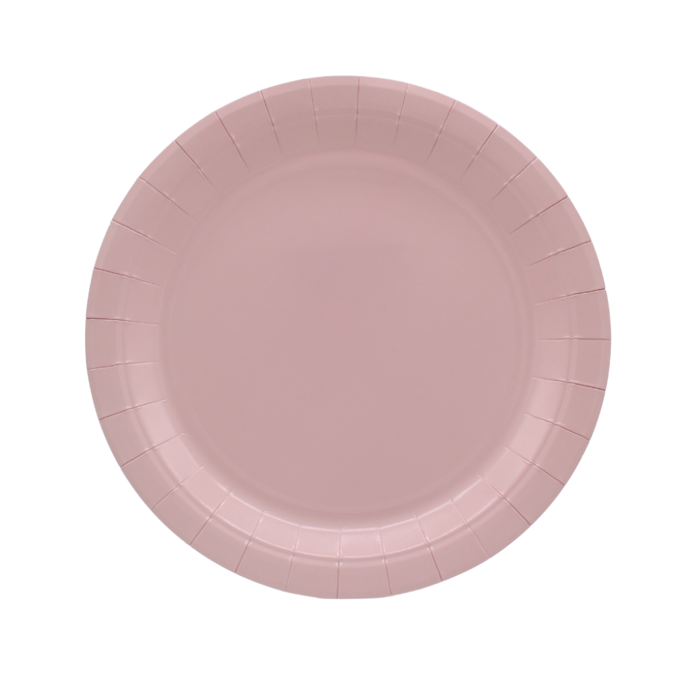 Piatto in carta 18 cm 15pz Rosato Piatto in carta 18 cm 15pz Rosato